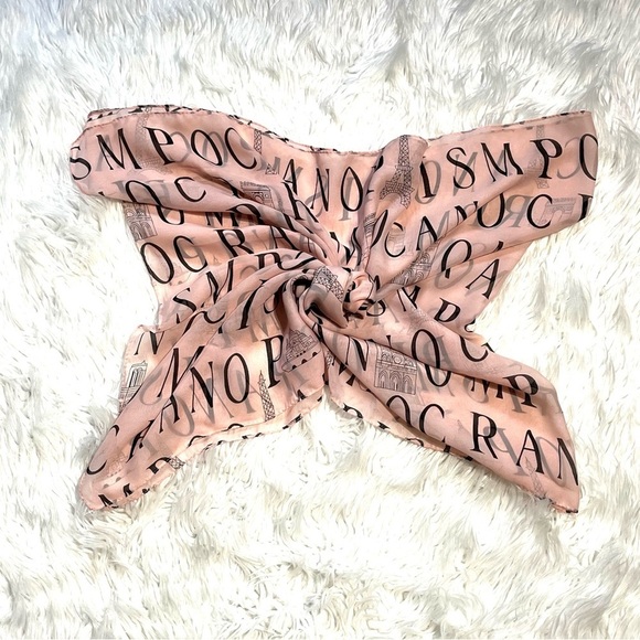 Parisian 100% Silk Scarf Made in Paris, France - Picture 5 of 8